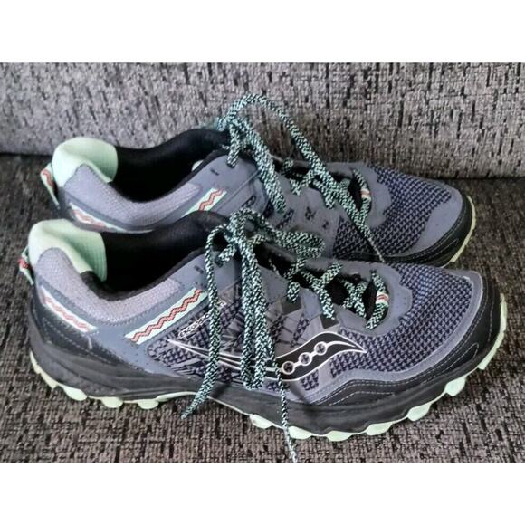 Saucony Run Anywhere Womens Running Shoes S10451-3 Gray Green Size 10 - Picture 7 of 8